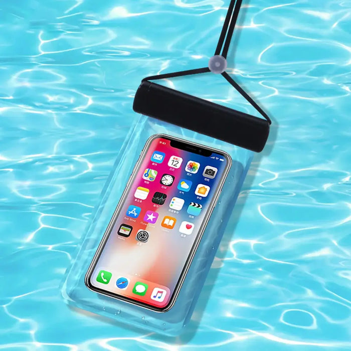 Waterproof case for phones up to 6.7’’ for the pool beach kayak seaside - black - Cell phone cases