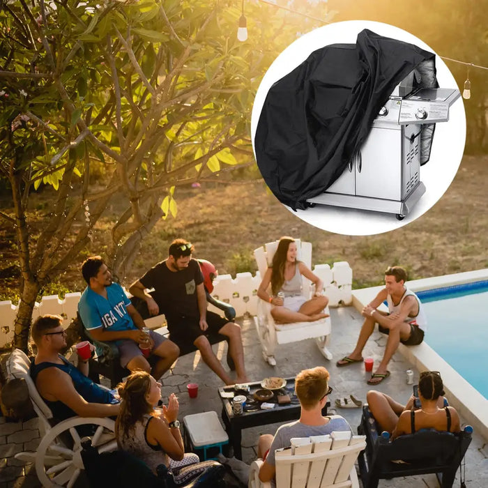 Waterproof grill cover bicycle cover bike cover garden furniture cover XL cover black - Others<<<HurtelXML
