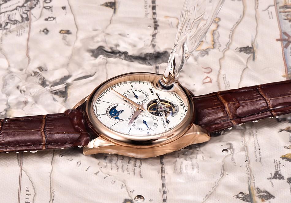 Waterproof male quartz watch LIGE 6826 moon phase - Men’s Watches