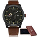 Waterproof male quartz watch NAVIFORCE 9063 - Black and yellow - Men’s Watches