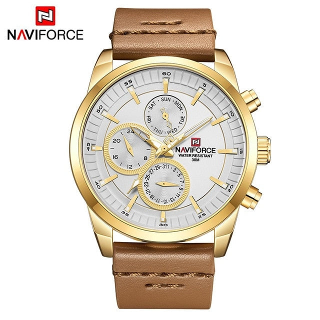 Waterproof male quartz watch NAVIFORCE 9148 - Men’s Watches