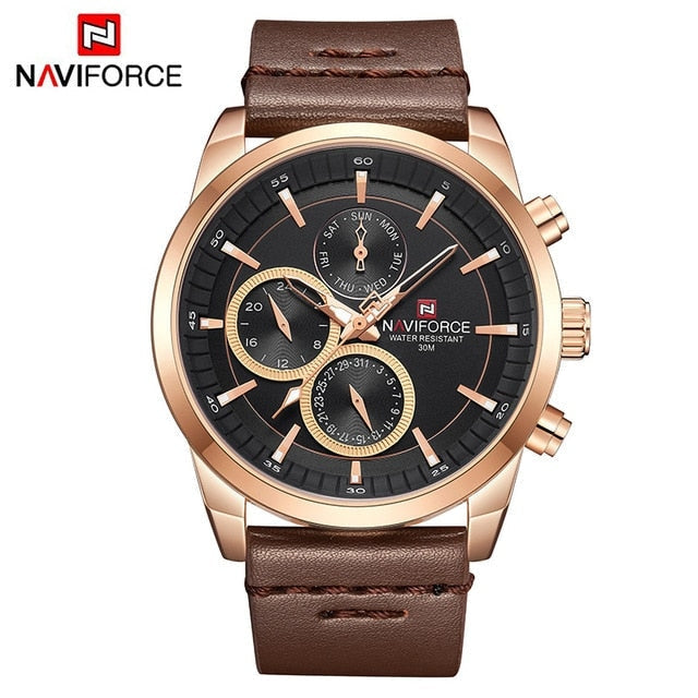 Waterproof male quartz watch NAVIFORCE 9148 - Men’s Watches