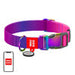 Waudog gradient nylon dog collar with QR code purple size XL - Walking and transportation<<<Pets<<<InnproXML
