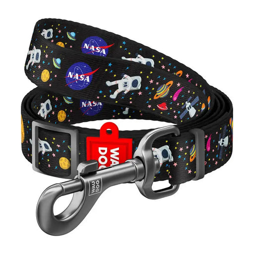 Waudog nylon dog leash ’NASA’ pattern 25 mm wide 152-183 cm long - Walking and transportation<<<Pets<<<InnproXML