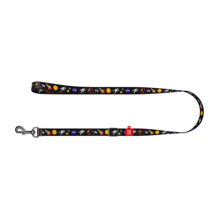 Waudog nylon dog leash ’NASA’ pattern 25 mm wide 152-183 cm long - Walking and transportation<<<Pets<<<InnproXML