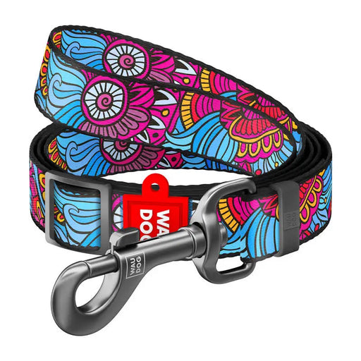Waudog nylon dog leash ’Summer’ pattern 20 mm wide length 152-183 cm - Walking and transportation<<<Pets<<<InnproXML
