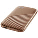 WD My Passport SSD 1TB Gold Cross Compatible USB 3.2 Gen-2 and USB-C 1050MB/s Read 1000MB/s Write PC Mac Compatiable