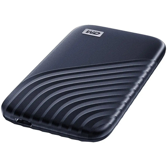 WD My Passport SSD 1TB Midnight Blue Cross Compatible USB 3.2 Gen-2 and USB-C 1050MB/s Read 1000MB/s Write PC Mac