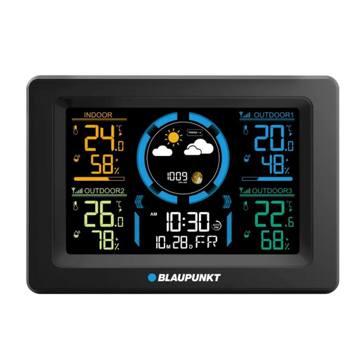 Weather station with 3 external sensors Blaupunkt WS40BK - Home weather stationsURP-DSP<<<Measuring