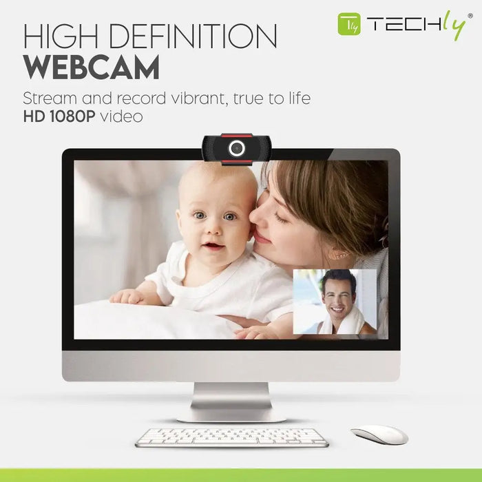 Webcam Techly 361438 Full HD (1) - WebcamsPER-KAM<<<Input / Output DevicesPER<<<ActionPL&&&WebcamsPER-KAM<<<Input