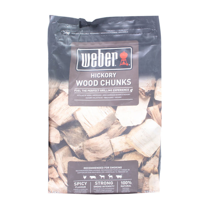 HICKORY SMOKING PIECES 1.5KG WEBER