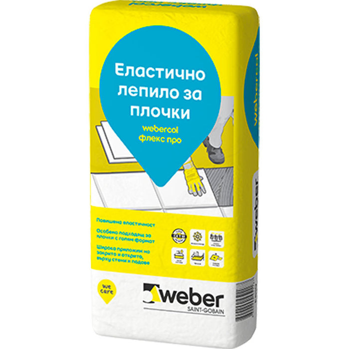 WEBER FLEXPRO GRAY TILE ADHESIVE