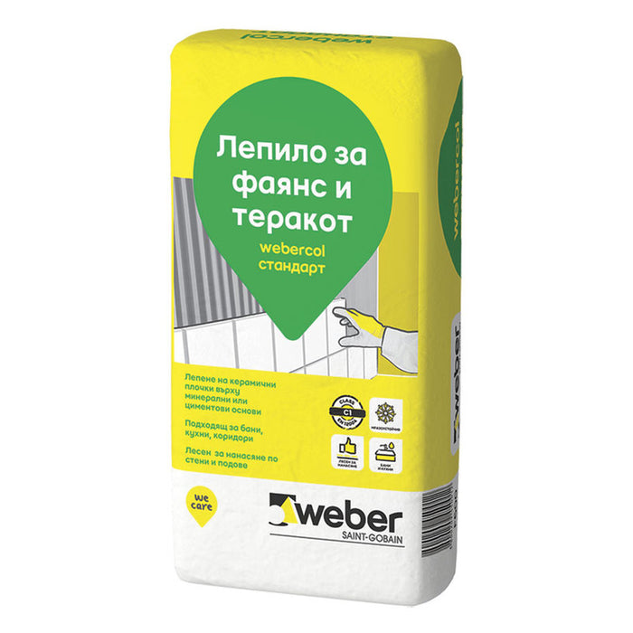 WEBER TILE ADHESIVE WEBER.COL STANDARD GRAY