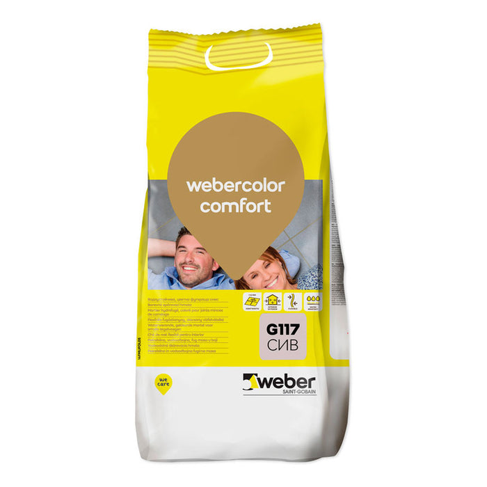 GROUTING MIXTURE FOR INTERIOR AND EXTERIOR USE WEBER G117 GRAY