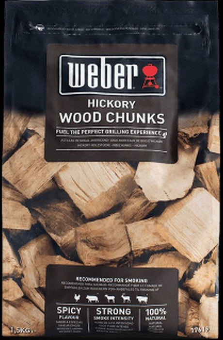 HICKORY SMOKING PIECES 1.5KG WEBER