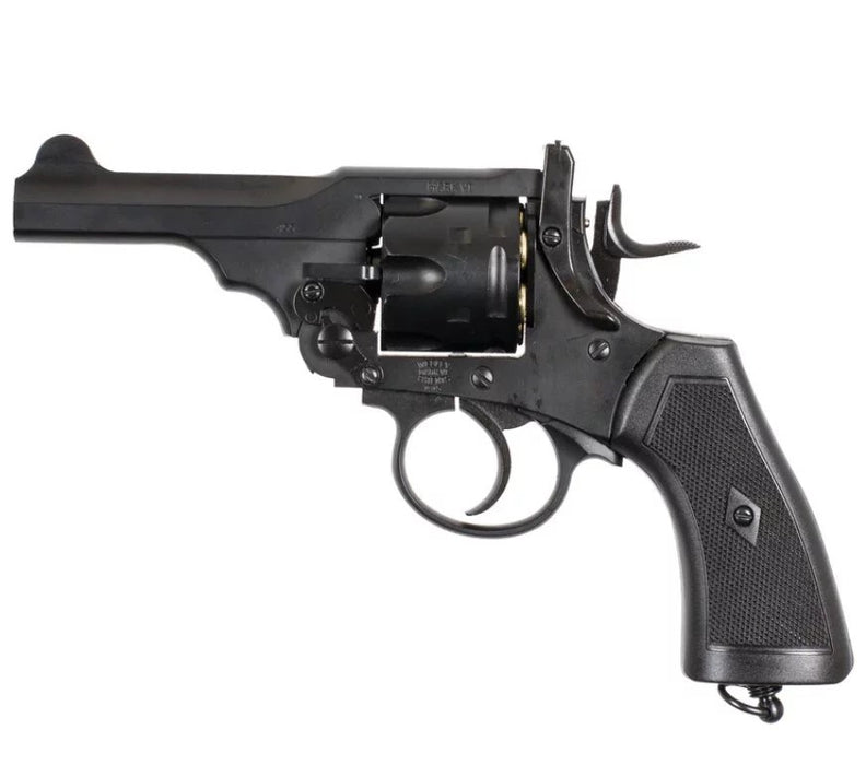 WEBLEY MKVI .455 Police cal.4.5 mm Diabolo cartridge 6-shot barrel 4’ CO2 Black Ekp to17J