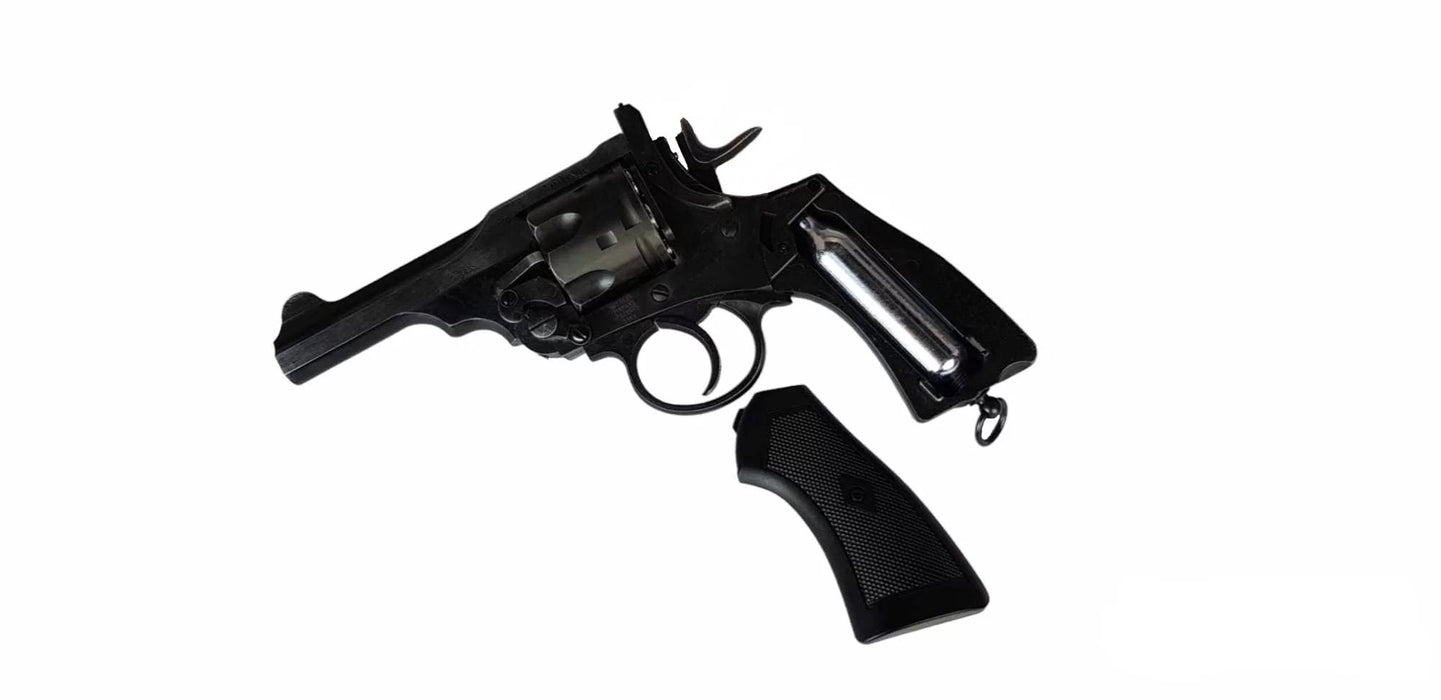 WEBLEY MKVI .455 Police cal.5.5 mm Diabolo cartridge revolver 6-shot. 4’ barrel CO2 Battlefield Ekp to17J