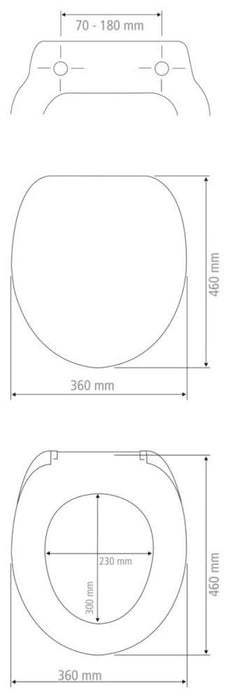 TOILET BOARD DUROPLAST BEIGE MAT