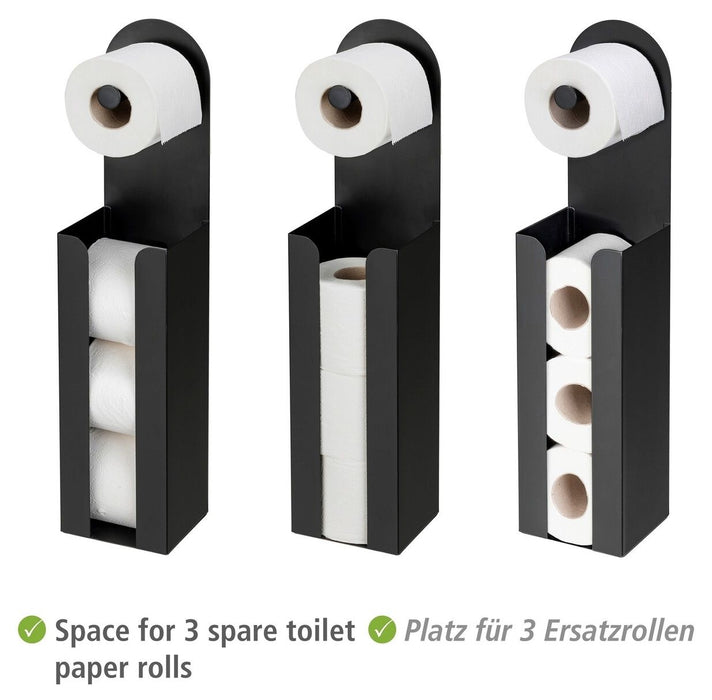 STANDING TOILET PAPER DISPLAY BLACK