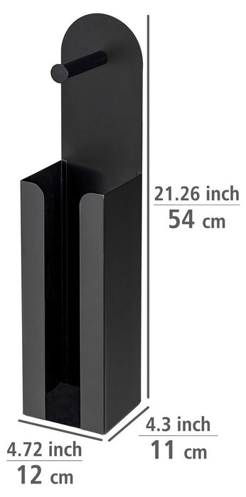 STANDING TOILET PAPER DISPLAY BLACK
