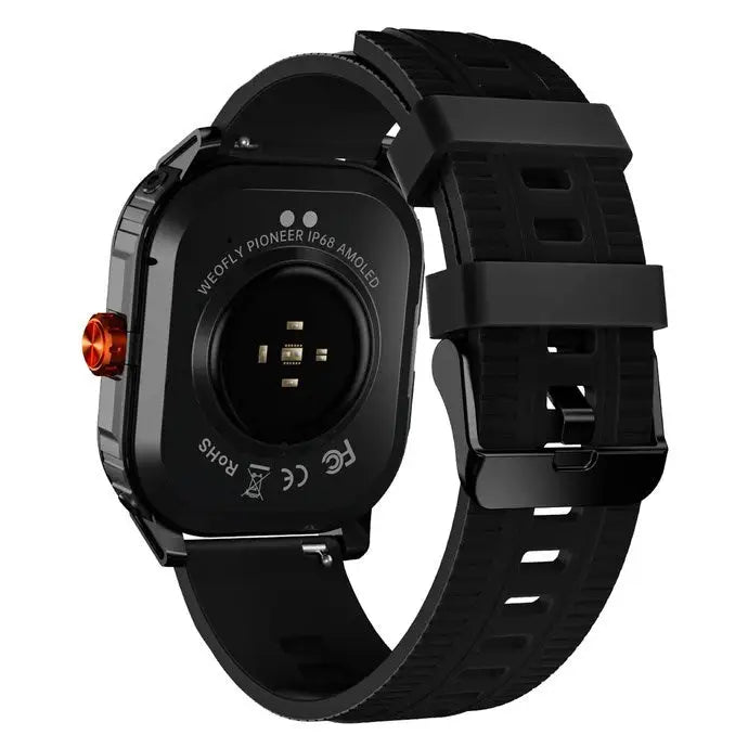 Weofly Pioneer Smartwatch - Multifunction Watch Bluetooth 5.3 Black - Smartwatch smartbandAKG-SMA<<<GSM