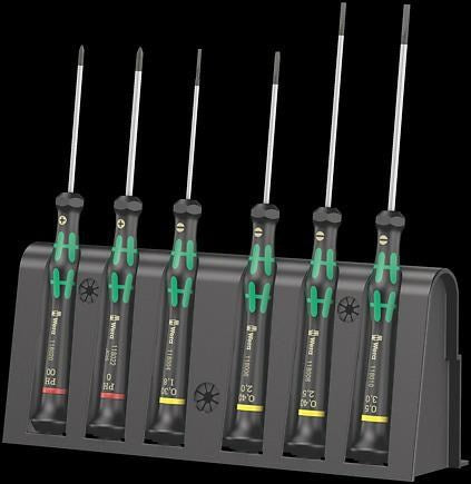 Wera 2035/6 A Screwdriver set and rack for electronic applications