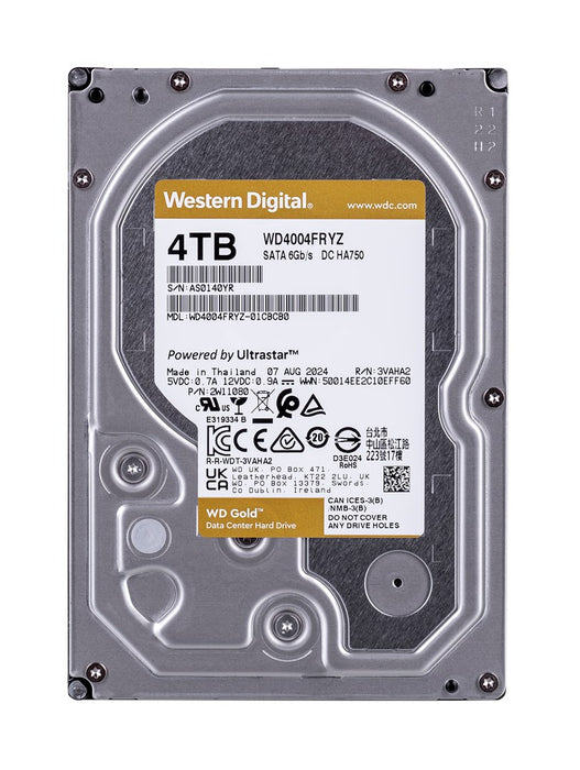Hard drive 4000GB SATA WD 256MB, GOLD Enterprise, HA750, WD4004FRYZ