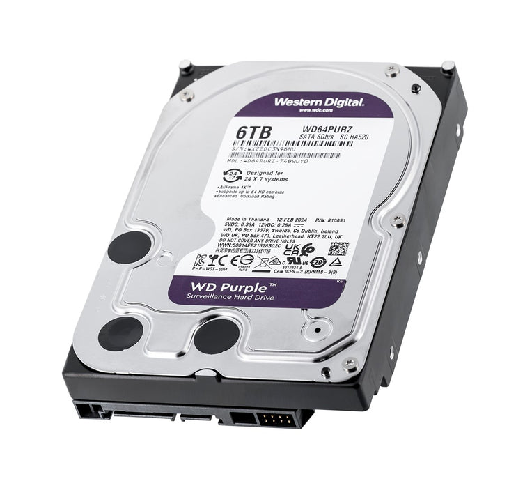 Hard Drive Western Digital WD64PURZ 3,5" 6 TB