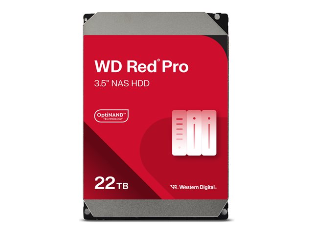 WD Red Pro NAS 22TB SATA 6Gb/s HDD 3.5inch internal 7200Rpm 512MB Cache 24x7 Bulk