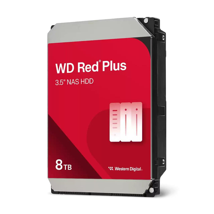 Hard drive WD Red Plus, 8TB NAS, 3.5", 256MB, 5640RPM, WD80EFPX
