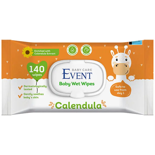 WET BABY TOWELS WITH CALENDULUS EVENT - Домакински продукти<<<Домашни потреби<<<Кухня<<<Praktiker