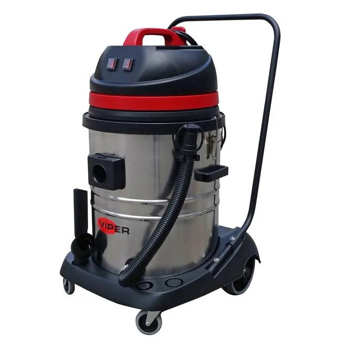 Wet & Dry Vacuum Cleaner Nilfisk Viper LSU255-EU 2 motors 55 l Black Red Stainless Steel - Vacuum
