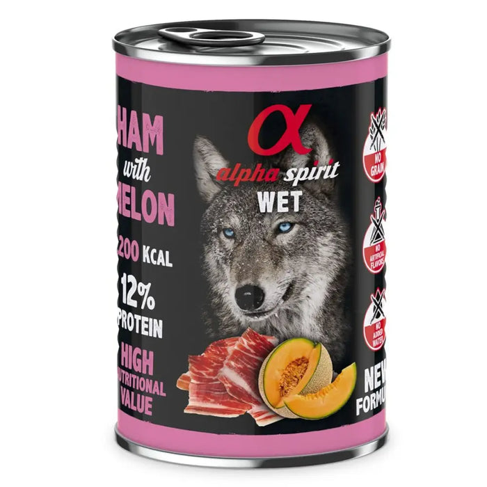 Wet food Alpha Spirit ALPHA SPIRIT WET Jamón con melón Pig 400 g - Хранене на домашни любимци<<<Домашни Животни<<<Дом