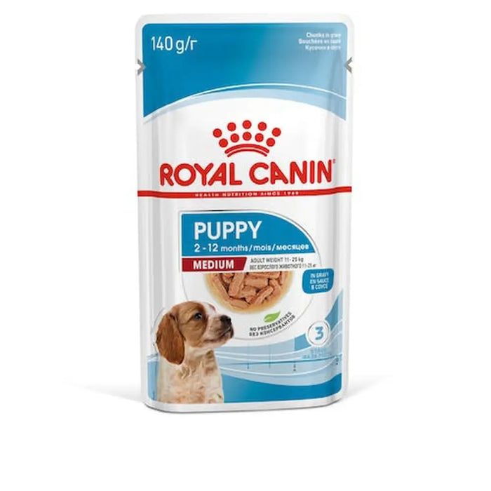 Wet food Royal Canin Medium Puppy Chicken 10 x 140 g - Хранене на домашни любимци<<<Домашни Животни<<<Дом