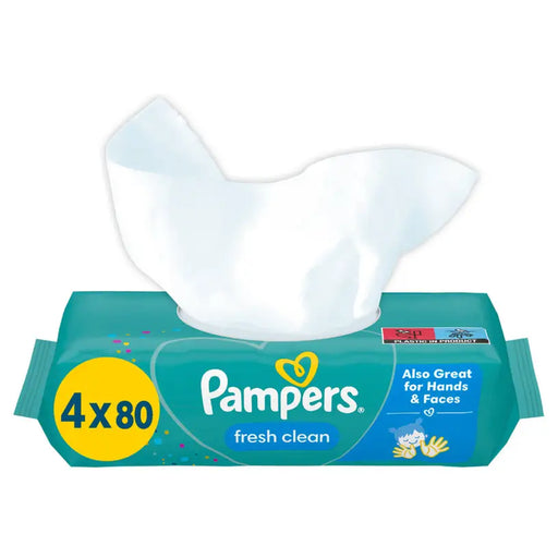 WET TOWELS 4X80 BR PAMPERS FRESH CLEAN - Домакински продукти<<<Домашни потреби<<<Кухня<<<Praktiker