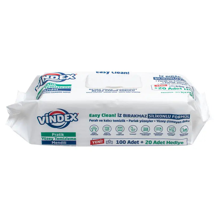 WET TOWELS FOR SURFACES WHITE 120 PCS VINDEX - Домакински продукти<<<Домашни потреби<<<Кухня<<<Praktiker