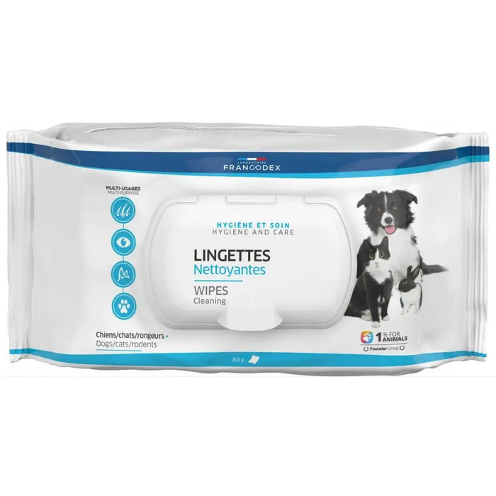 Wet Wipes for Pets Francodex FR172205 80 uds 80 Units (80 Pieces) - Здраве и хигиена<<<Домашни Животни<<<Дом