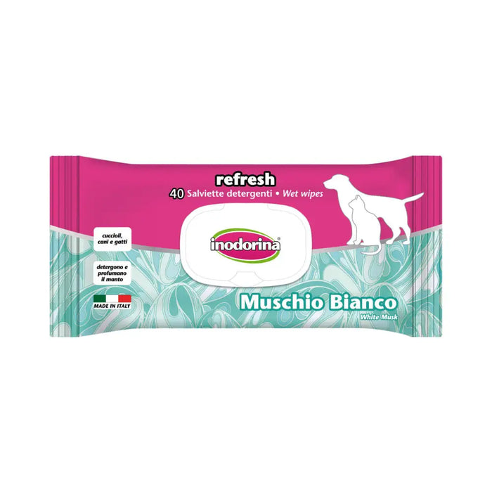 Wet Wipes for Pets Inodorina REFRESH - Домашни Животни<<<Дом Градина<<<BigBuy&&&Здраве и хигиена<<<Домашни
