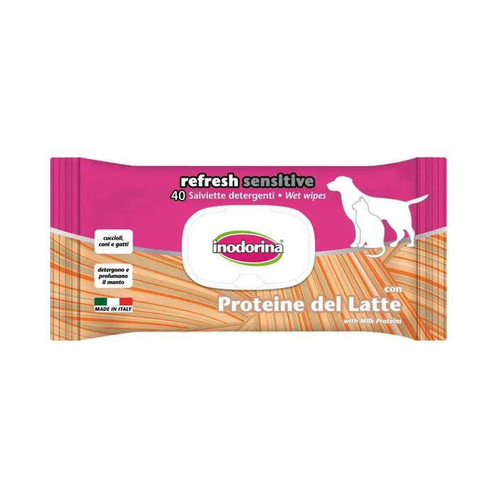Wet Wipes for Pets Inodorina REFRESH SENSITIVE Milk protein - Домашни Животни<<<Дом Градина<<<BigBuy&&&Здраве и
