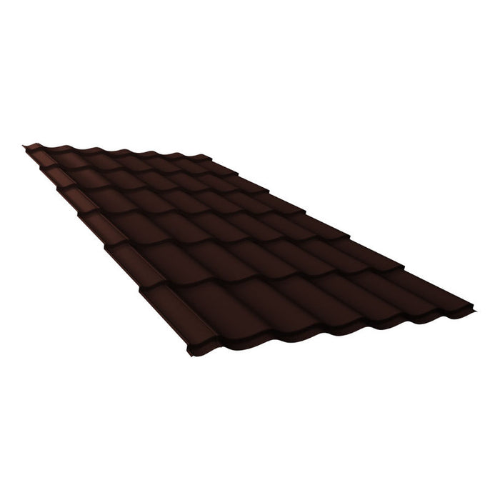 METAL TILES WETTERBEST CLASSIC BROWN 120X224 CM
