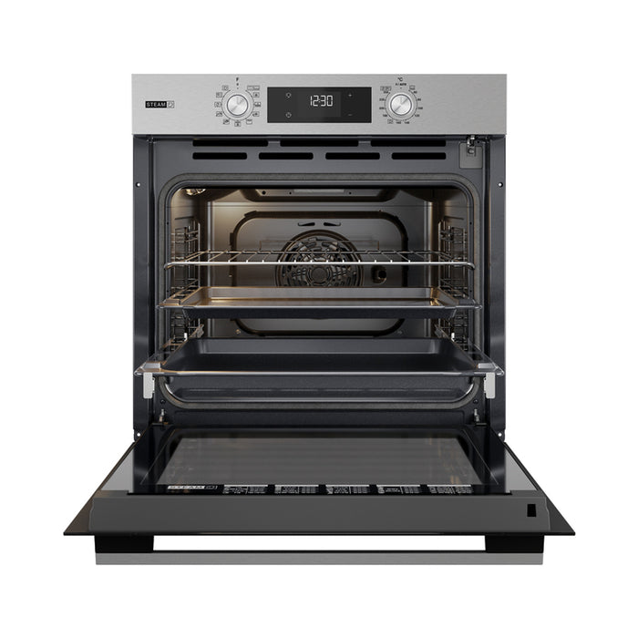 Built-in oven WHIRLPOOL OMSK58RU1SX, 71 l, Pyrolysis, A+, Push buttons