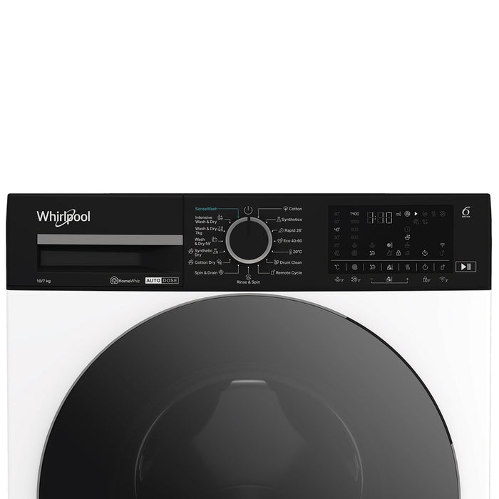 Washer dryer WHIRLPOOL WPD 0736W ADS EE, 10/7 kg, FreshCare+, 6th SENSE, 1400 rpm.