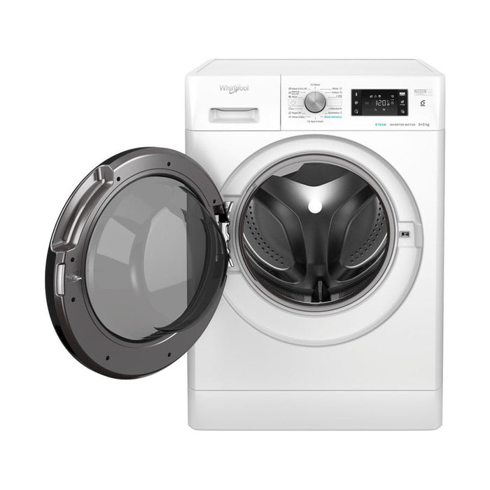 Washing machine with dryer WHIRLPOOL FFWDB 864349 BV EE, 8/6 kg, FreshCare+, 1400 rpm.