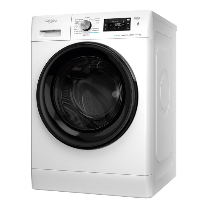 Washing machine with dryer WHIRLPOOL FFWDB 864349 BV EE, 8/6 kg, FreshCare+, 1400 rpm.