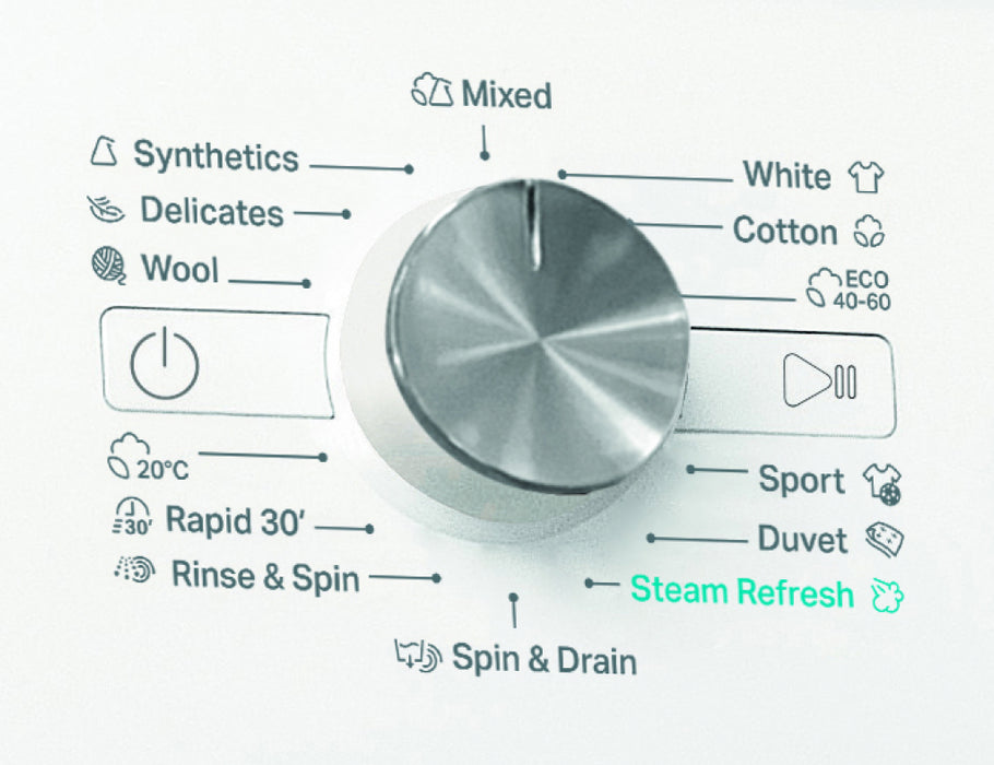 Washing machine WHIRLPOOL FFB 9489 WV EE, 9 kg, 1400 rpm, 6th SENSE, FreshCare+