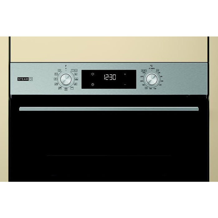 Built-in oven WHIRLPOOL OMSK58RU1SX, 71 l, Pyrolysis, A+, Push buttons