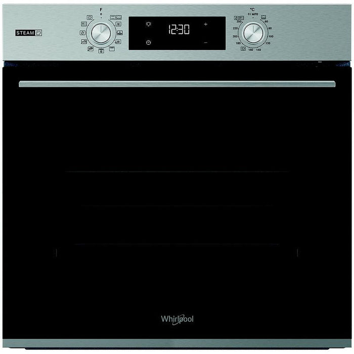 Built-in oven WHIRLPOOL OMSK58RU1SX, 71 l, Pyrolysis, A+, Push buttons