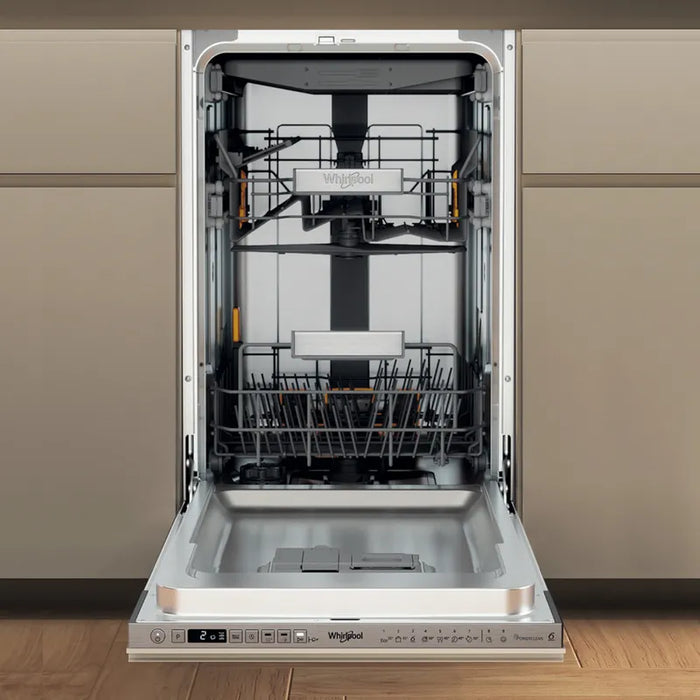 Built-in dishwasher WHIRLPOOL WH6IA10BS7L0, 45 cm, 6TH Sense