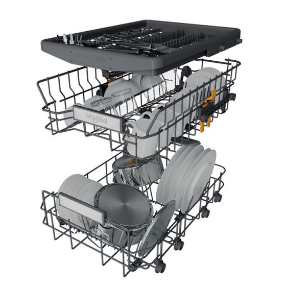 Built-in dishwasher WHIRLPOOL WH6IA10BS7L0, 45 cm, 6TH Sense