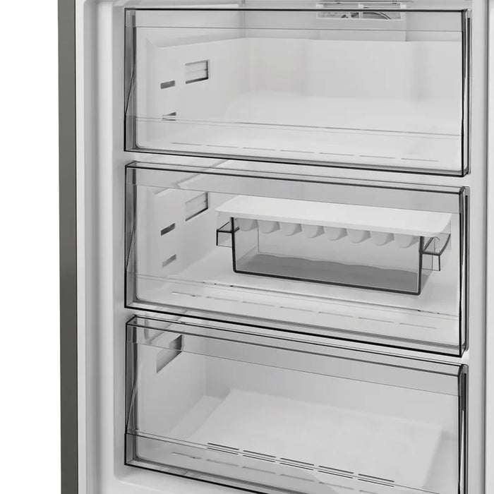 Refrigerator with freezer Whirlpool WHK 22412 X5EA, 415 l, D, No Frost, Stainless steel